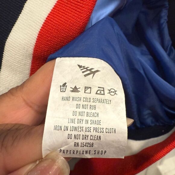 PAPER PLANES
WHEELS UP VARSITY JACKET - ROYAL - Picture 6 of 6